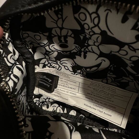 Loungefly & Disney Minnie Mouse Polka Dot Small Crossbody Bag Purse Whimsical - Picture 11 of 14